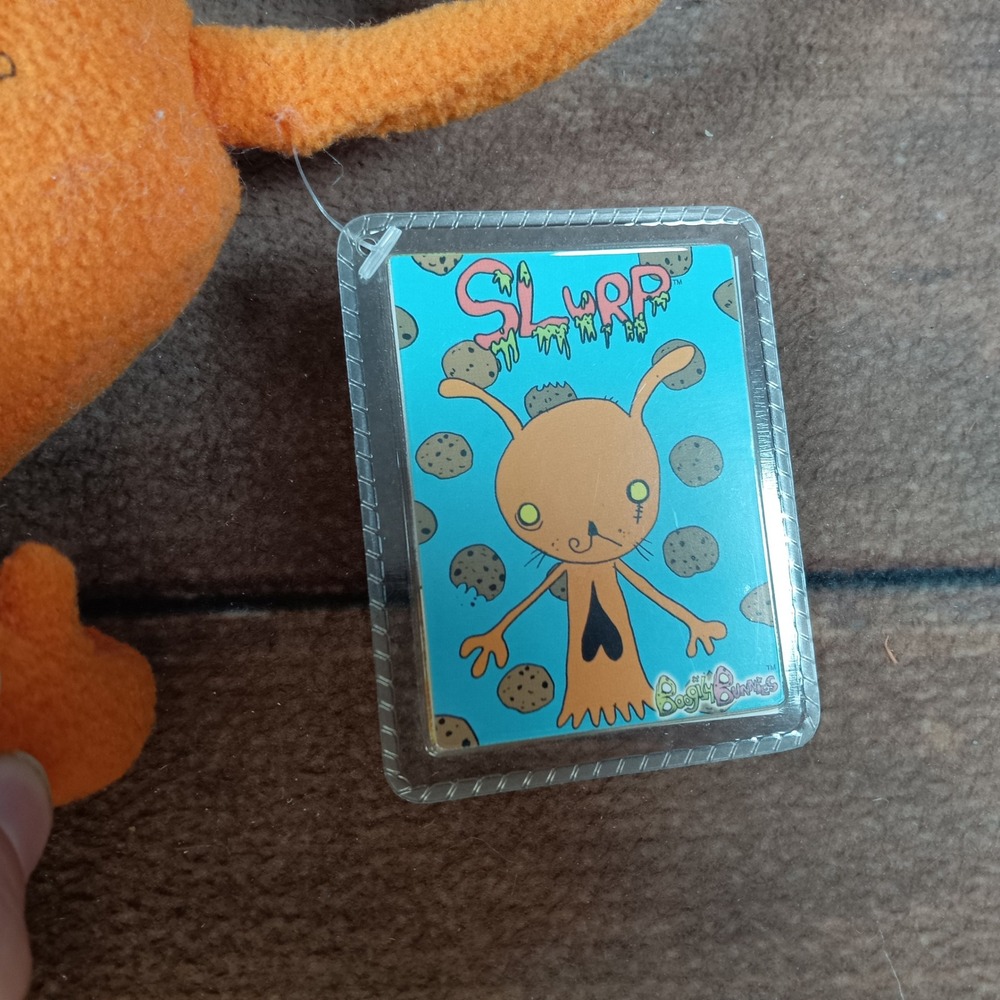 Boogily Bunnies Slurp‎ Plush Jakks Signed Fink 08 Orange Collectible - Picture 2 of 5